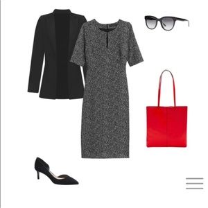 Banana Republic Keyhole Sheath Dress Leopard